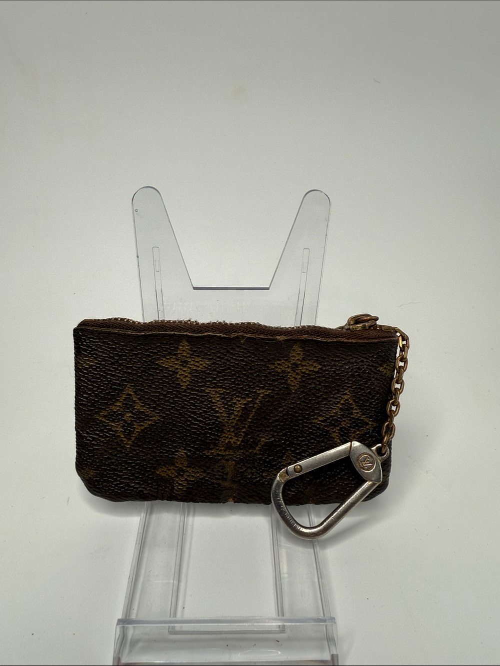 Louis Vuitton Brown Monogram Key Pouch Wallet/Coin Purse | Pre-Owned | Unisex |